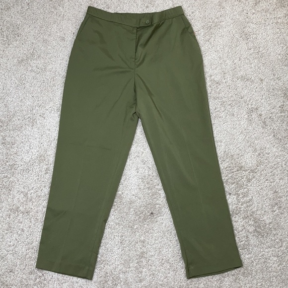 Allison Daley Olive Pants 😻 - Size 10p (pe… - Picture 1 of 17